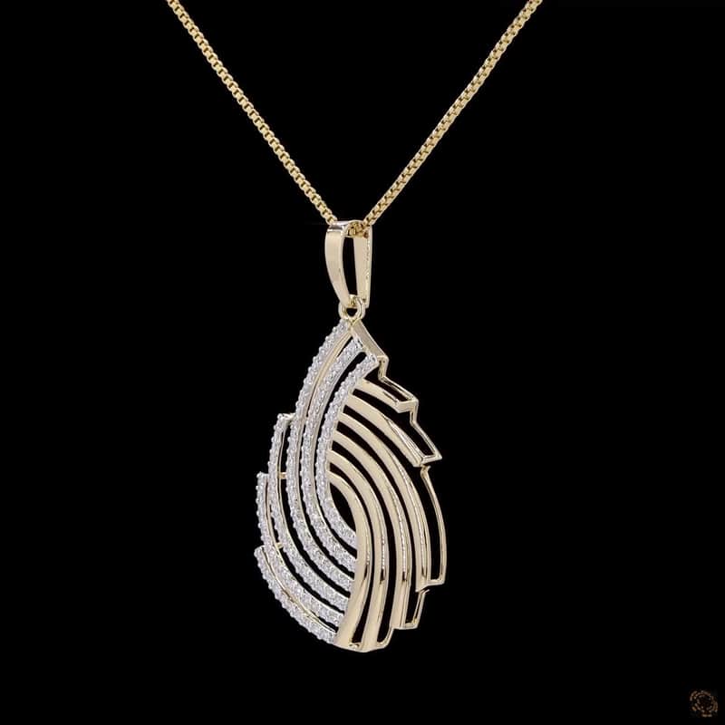 Flame Ribbon Pendant 4