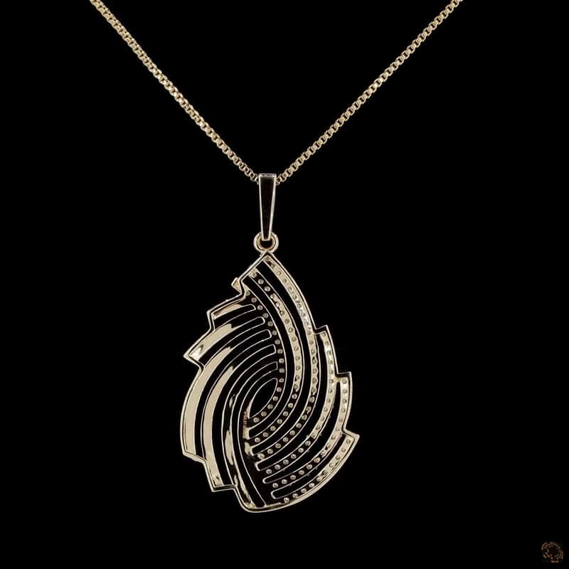 Flame Ribbon Pendant 5