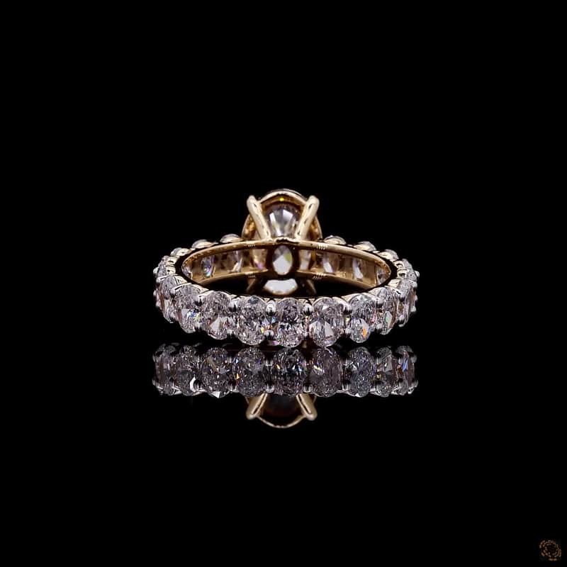 Oval Eternity Solitaire Ring 5