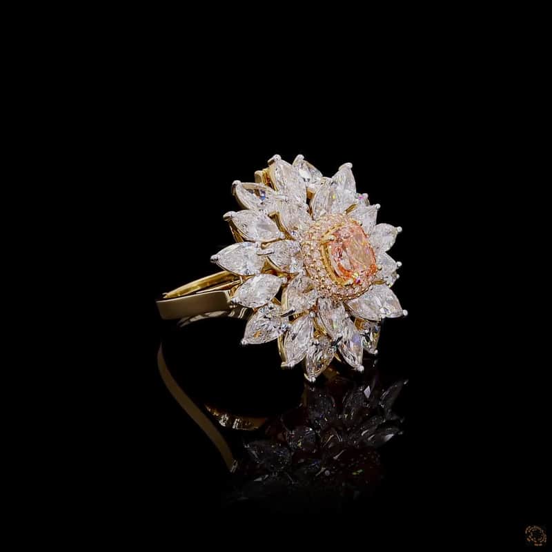 Marquise Petal Floral Ring 2