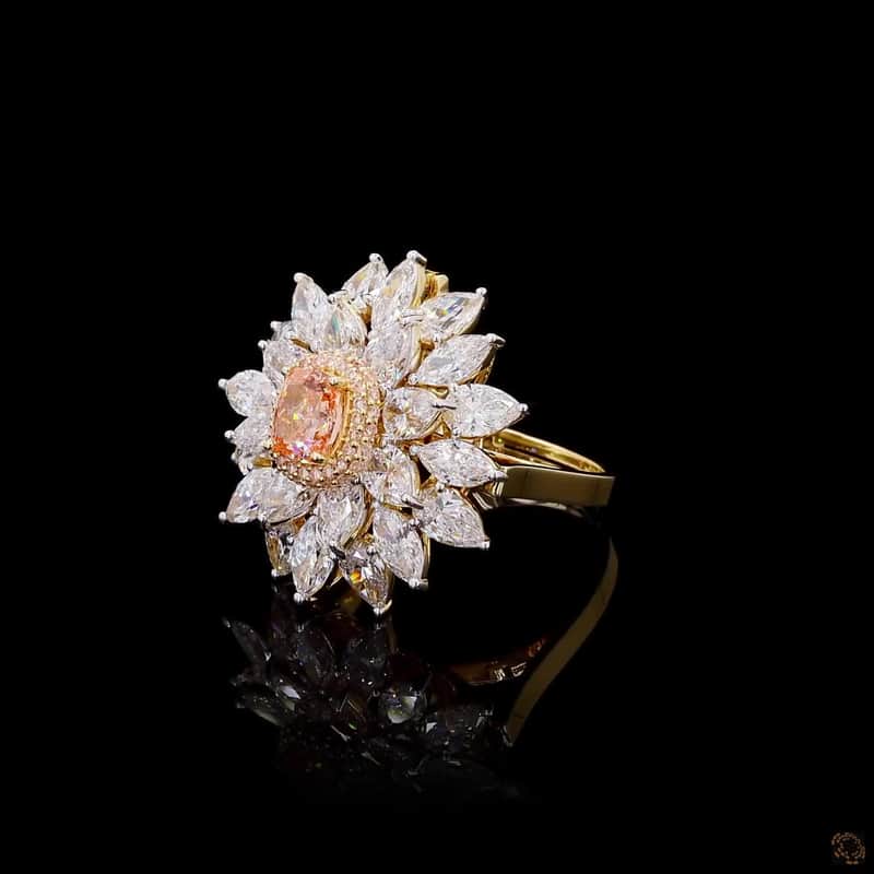 Marquise Petal Floral Ring 3