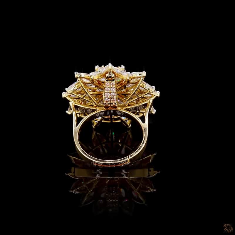 Marquise Petal Floral Ring 4