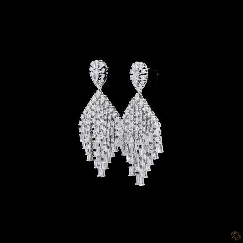Fan Chandelier Drop Earrings 3