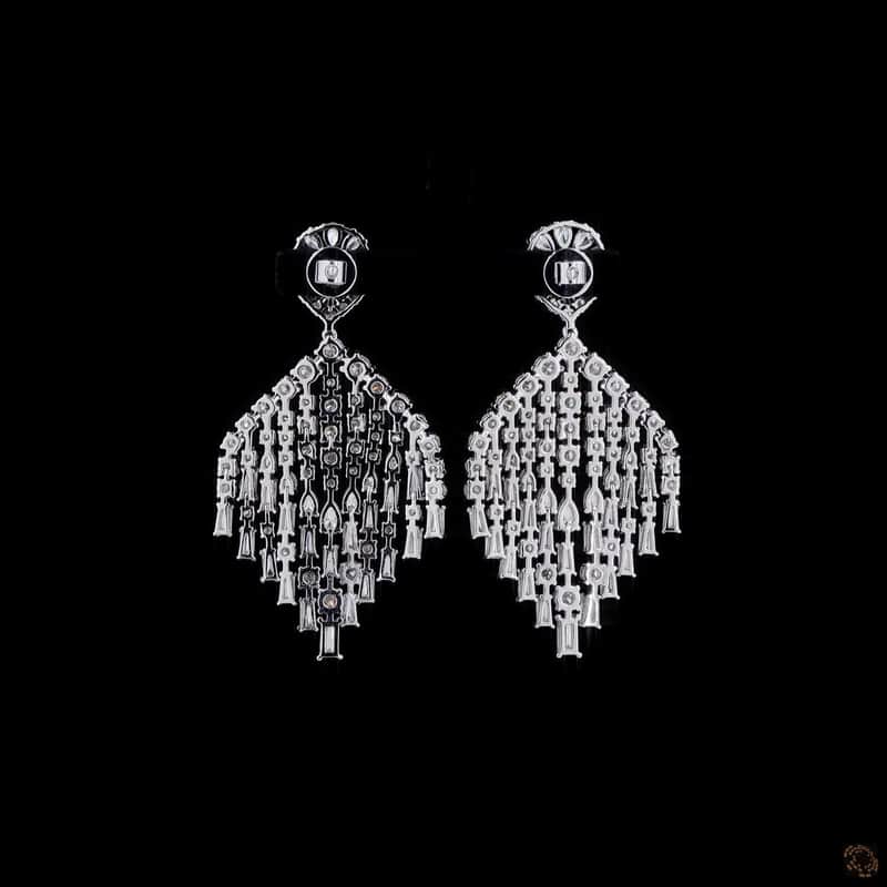 Fan Chandelier Drop Earrings 4