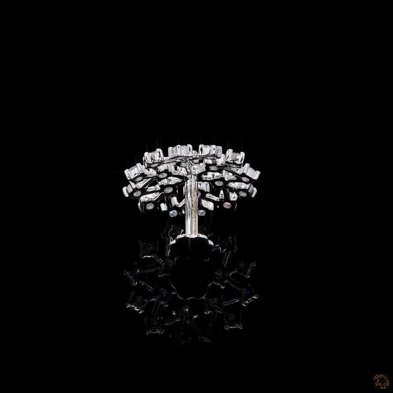 Snowflake Diamond Nose Pin 4