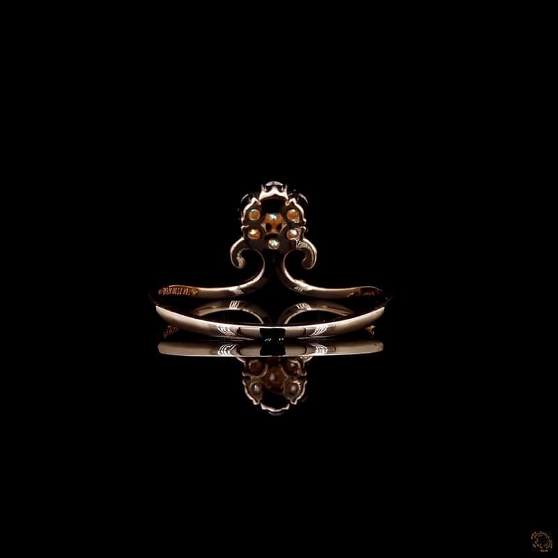 Floral Scroll Bypass Ring 5