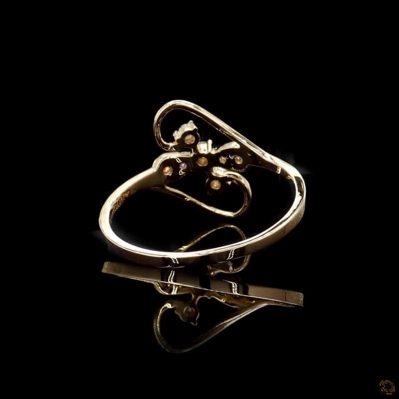 Openwork Bypass Diamond Ring 4