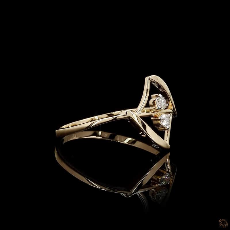 Open Geometric Diamond Ring 2