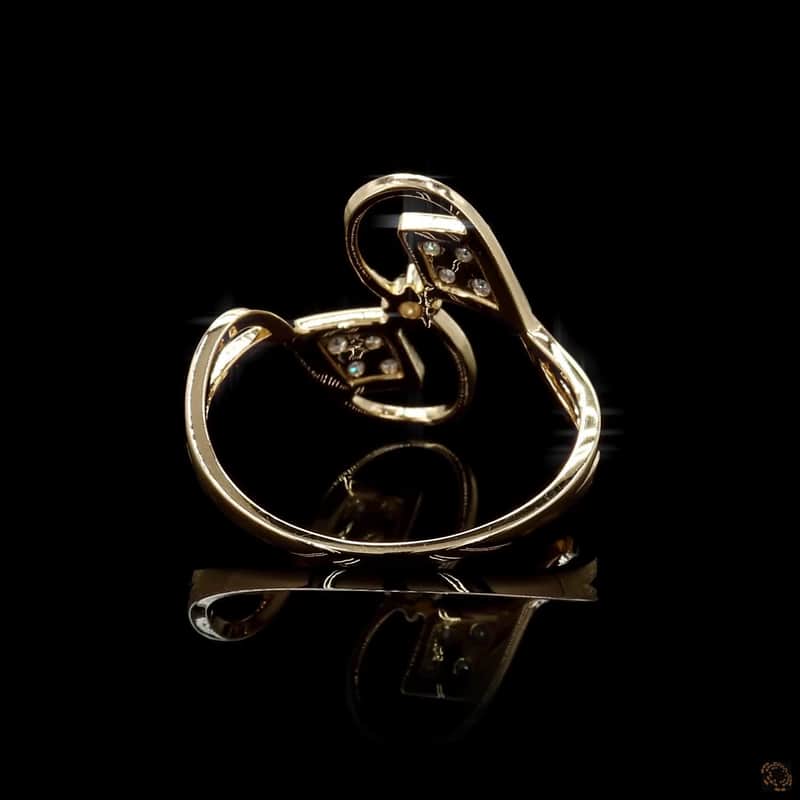 Rhombus Bypass Diamond Ring 5