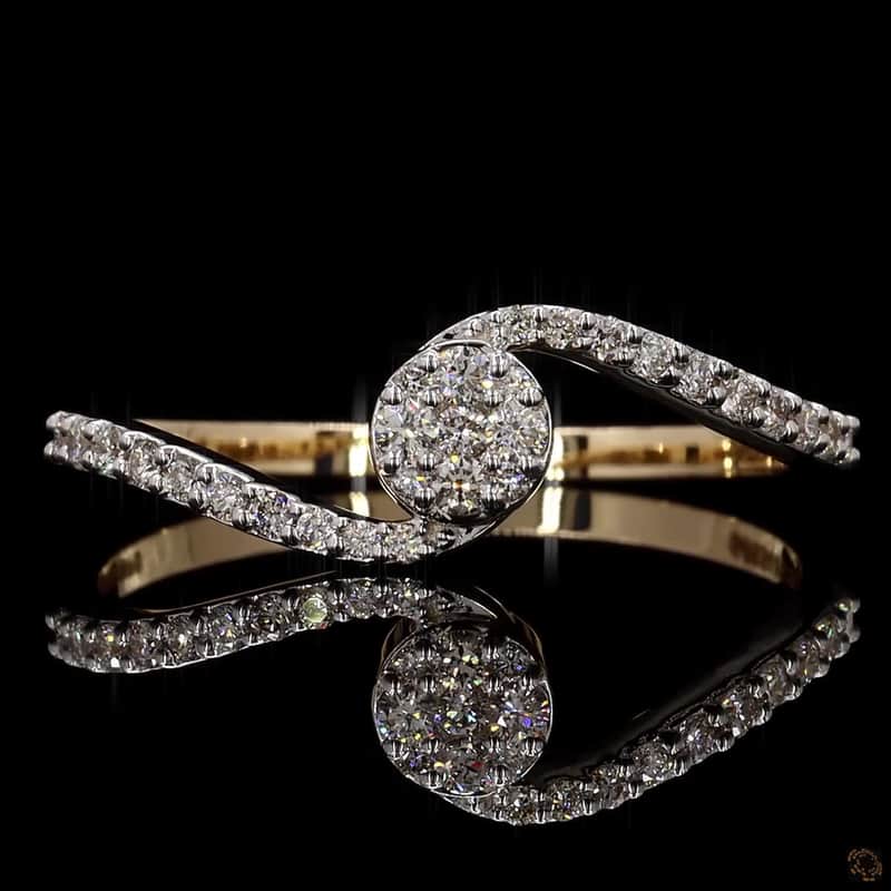 Cluster Bypass Diamond Ring 2