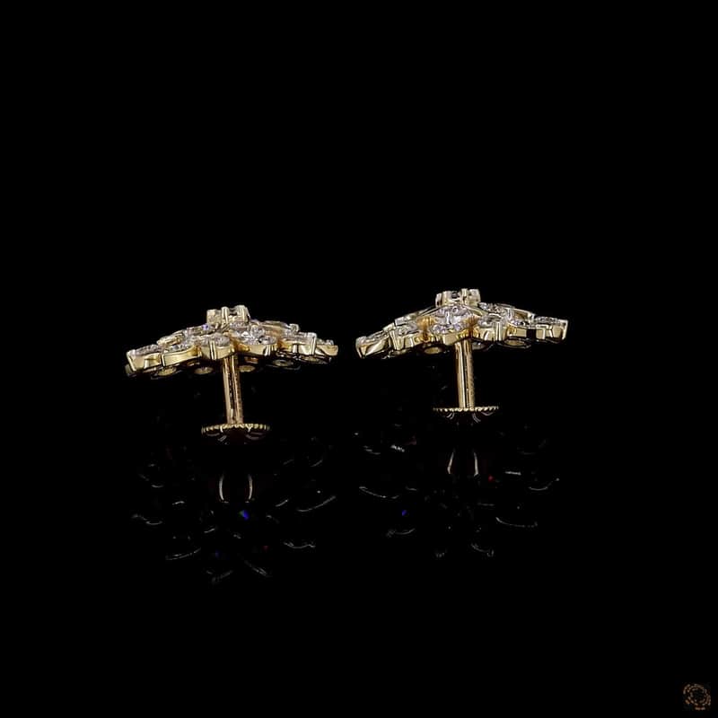 Starburst Floral Stud Earrings 4