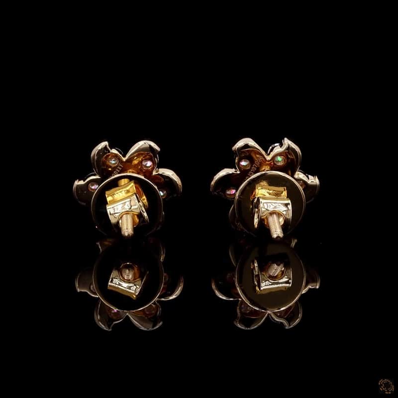 Scroll Floral Stud Earrings 4