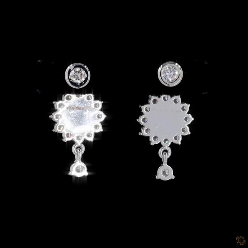 Evil Eye Halo Drop Earrings 4