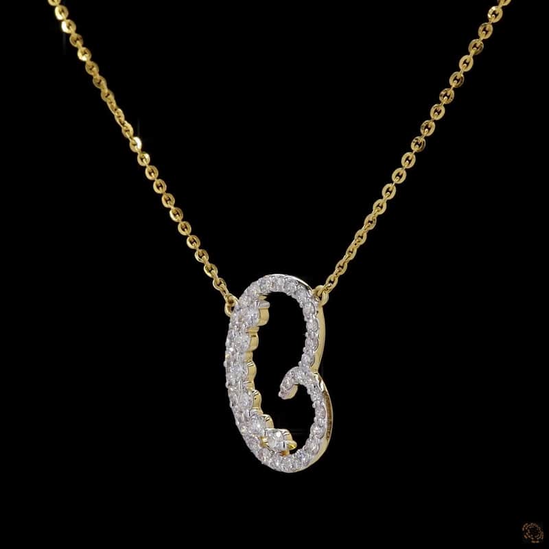 Letter B Pendant 2