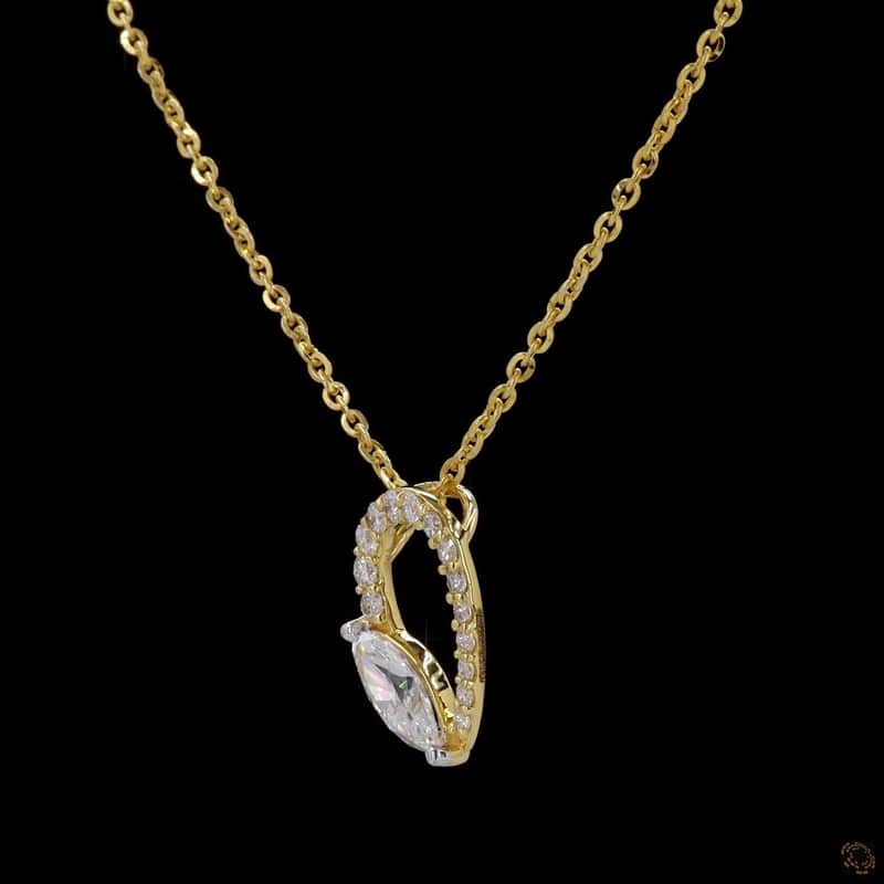Marquise Open Loop Pendant 2