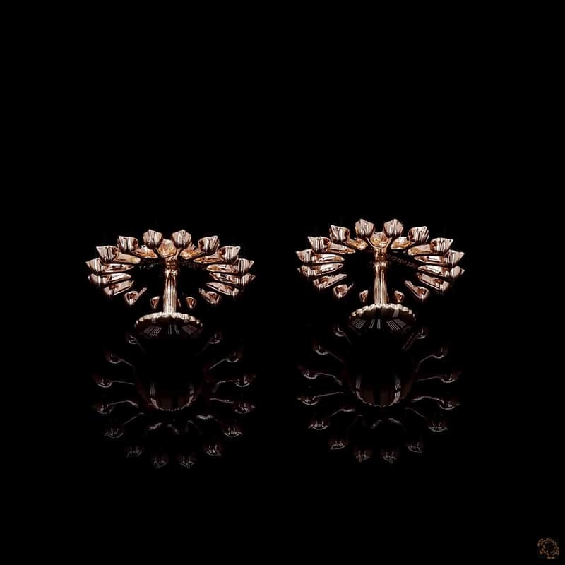 Starburst Spoke Stud Earrings 5