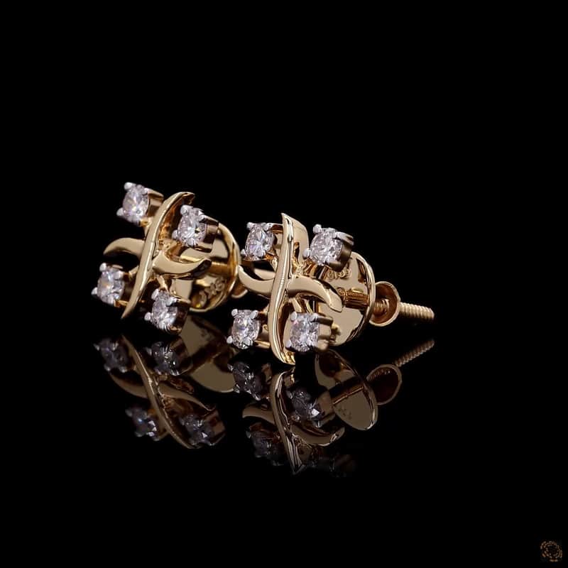 Abstract Star Cluster Stud Earrings 3