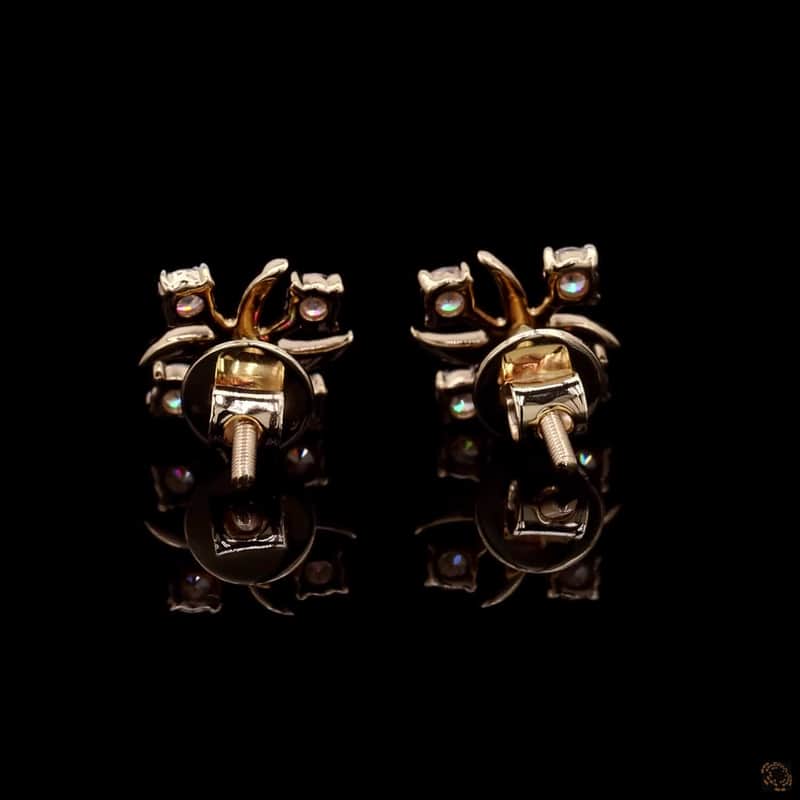 Abstract Star Cluster Stud Earrings 4
