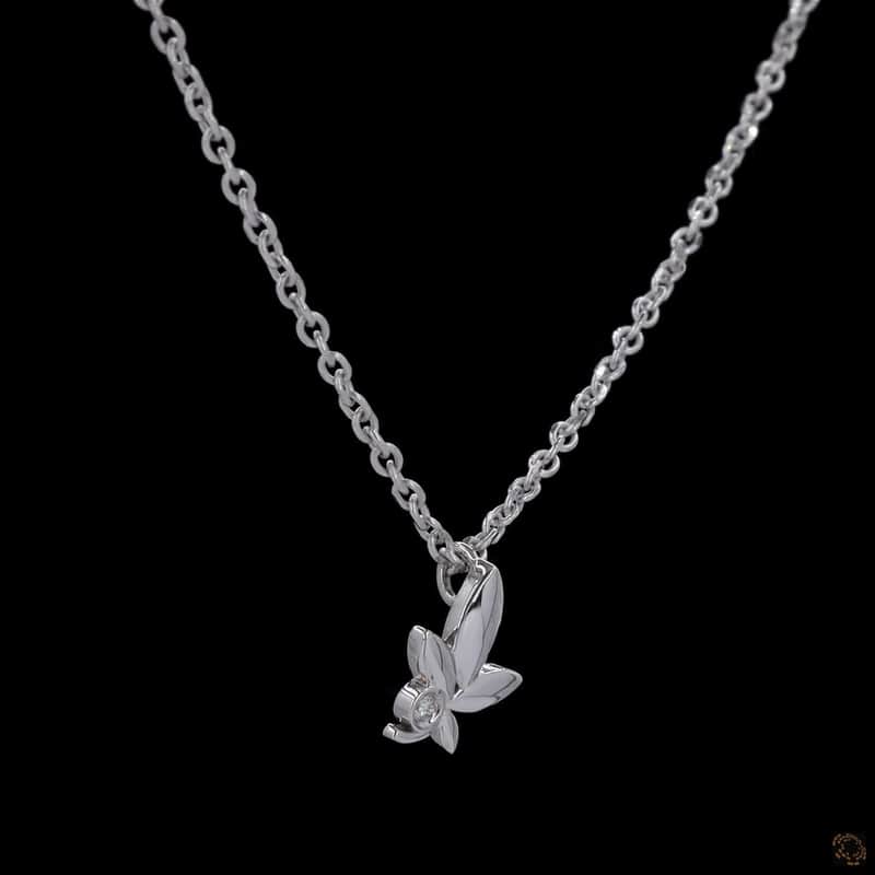 Leaf Bezel Pendant 2