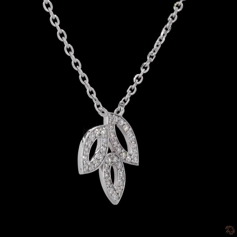 Triple Leaf Spray Pendant 2