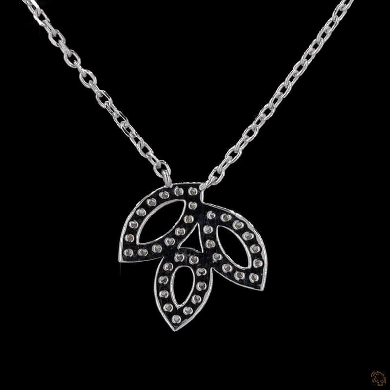 Triple Leaf Spray Pendant 4