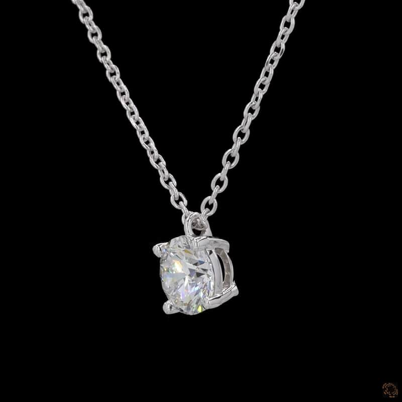 Solitaire Round Pendant 3