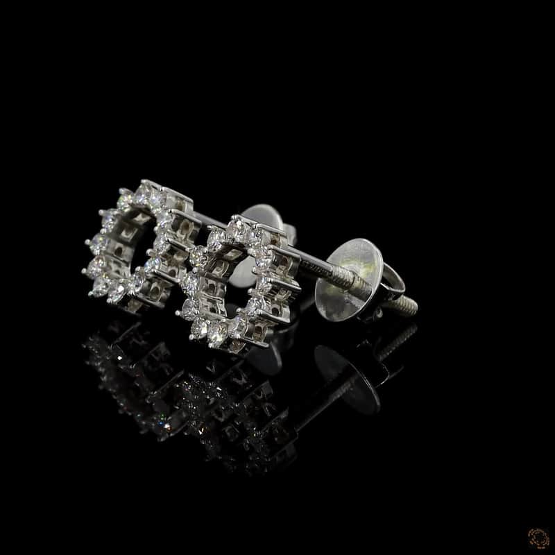 Open Circle Wreath Stud Earrings 3