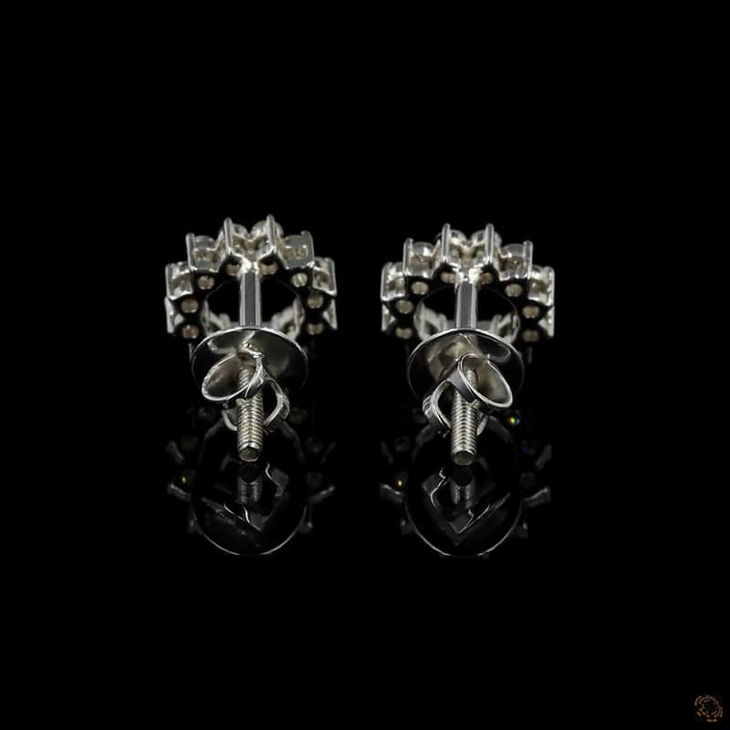 Open Circle Wreath Stud Earrings 4