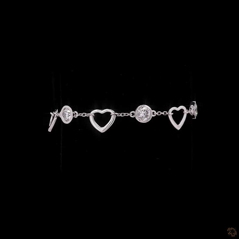 Heart Station Chain Bracelet 2