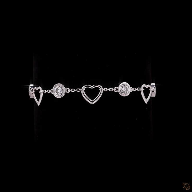 Heart Station Chain Bracelet 3