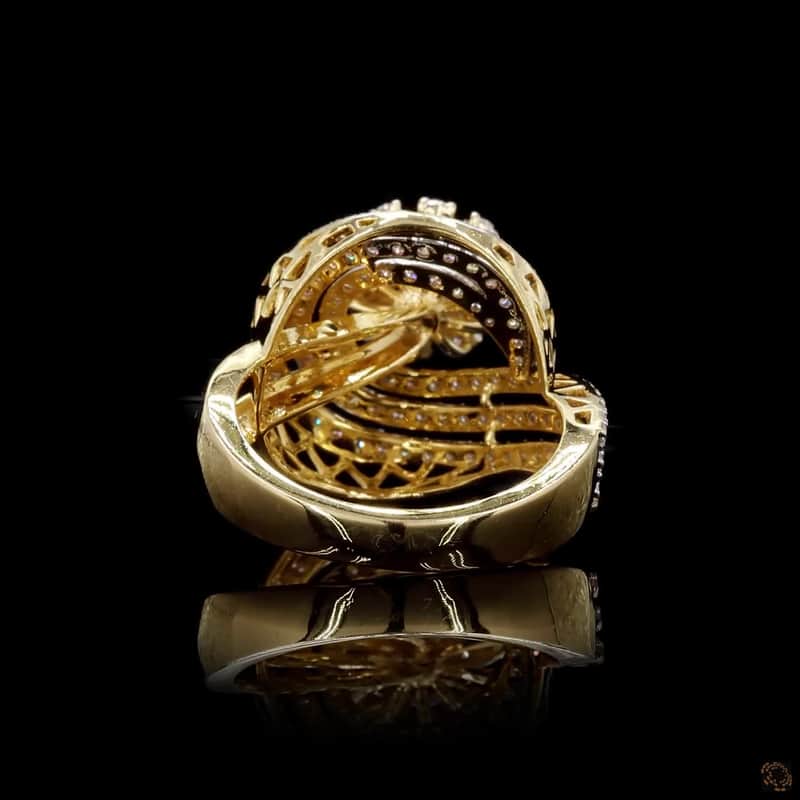 Spiral Floral Diamond Ring 5