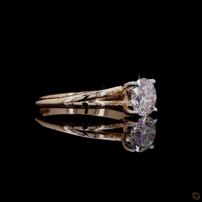 Split Shank Solitaire Ring 2