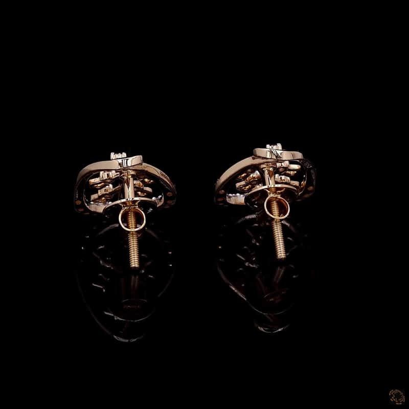 Branch Openwork Stud Earrings 3