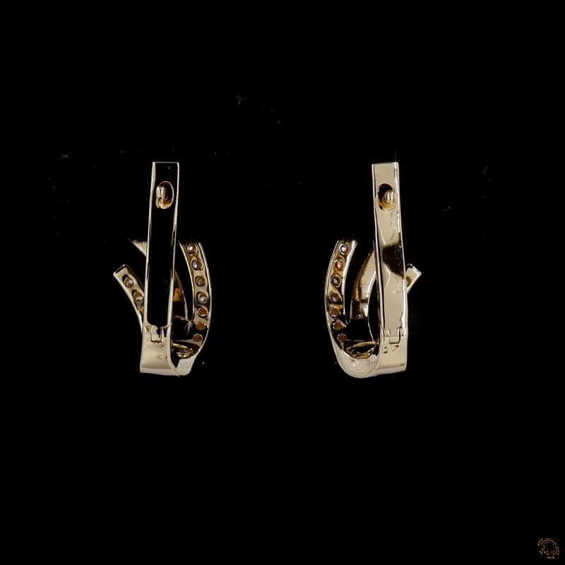 Triple Arc Climber Earrings 2