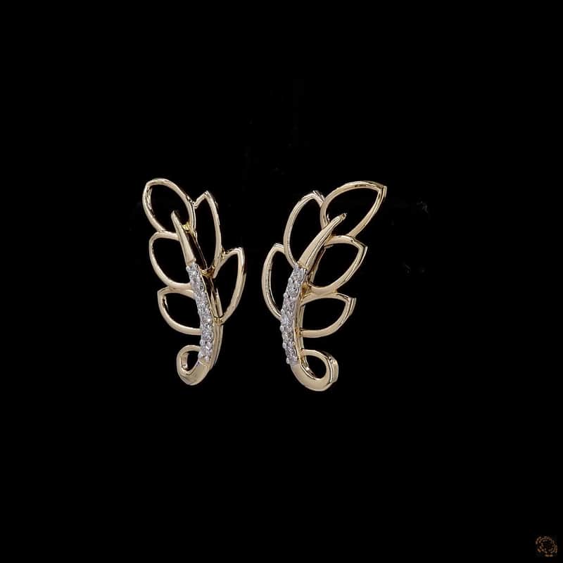 Leaf Openwork Stud Earrings 3