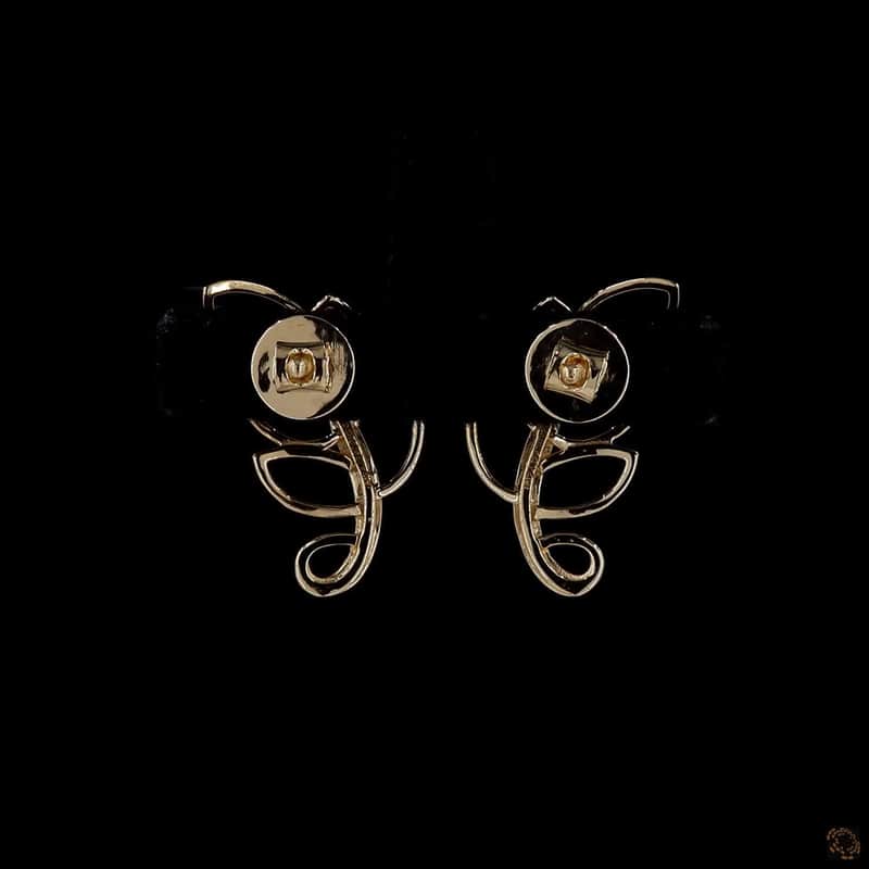 Leaf Openwork Stud Earrings 4