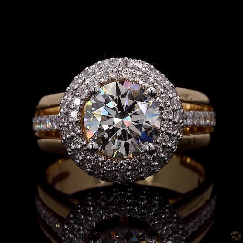 Double Halo Diamond Ring 2