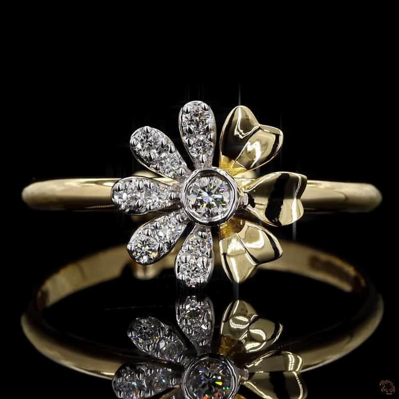 Floral Diamond Ring 2