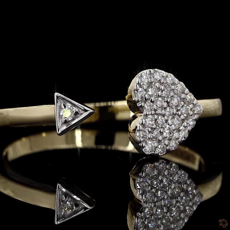 Heart Arrow Bypass Ring 2