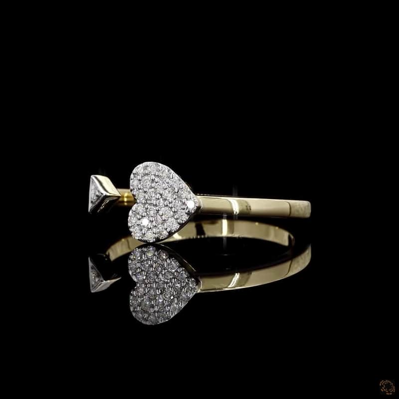 Heart Arrow Bypass Ring 4