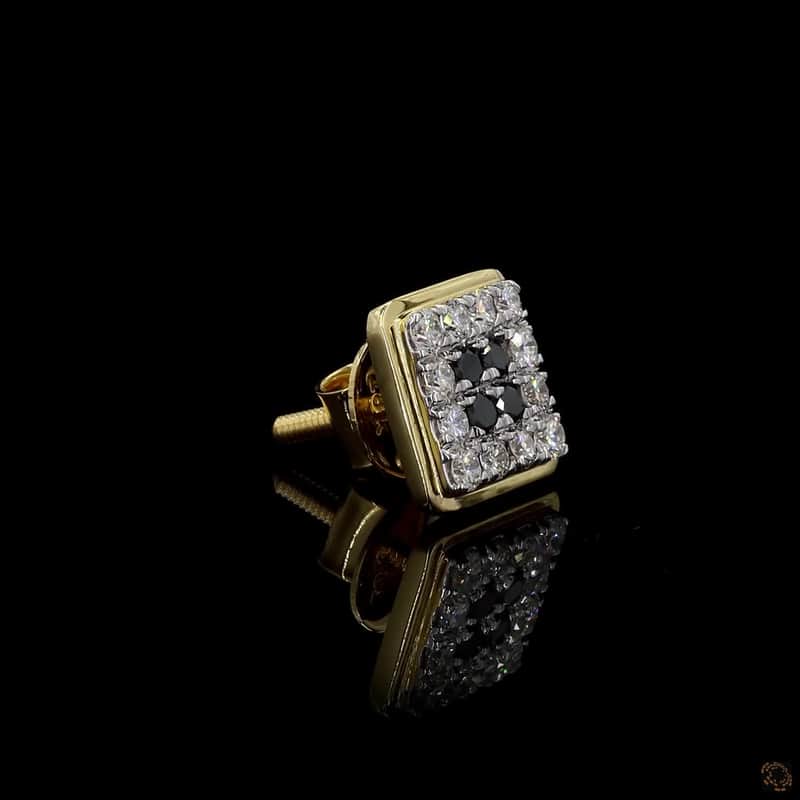 Square Cluster Stud Earring 2