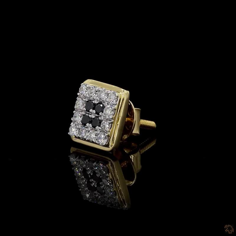Square Cluster Stud Earring 3