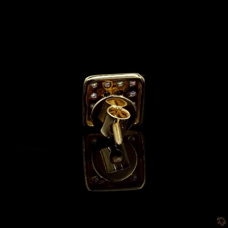 Square Cluster Stud Earring 4