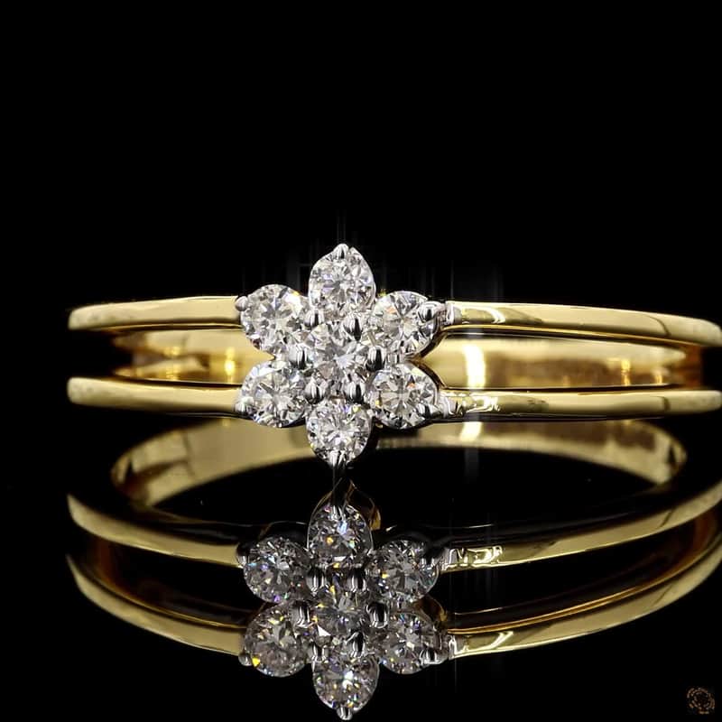 Opal Star Flower Ring 6