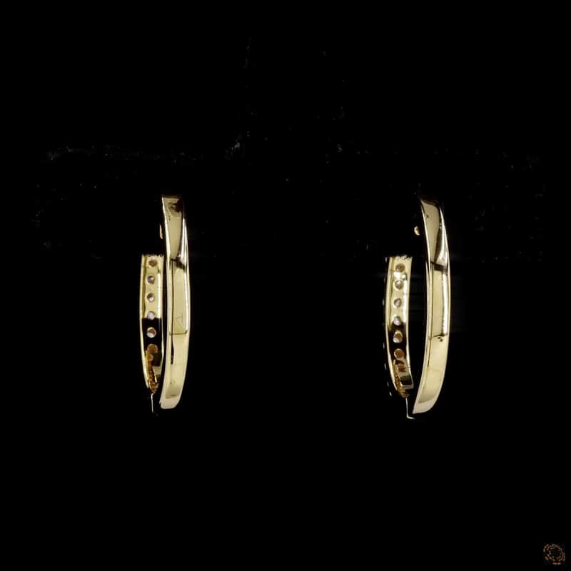 Pavé Front Hoop Earrings 3