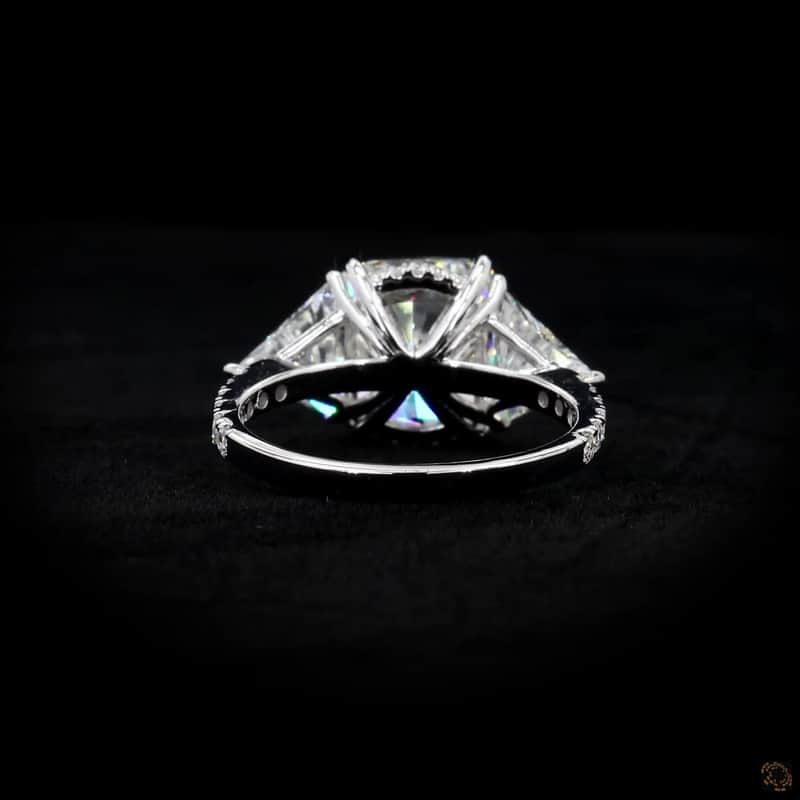 Cushion Trillion Three-Stone Ring 5