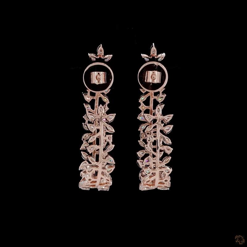 Leaf Vine Inside-Out Hoop Earrings 5