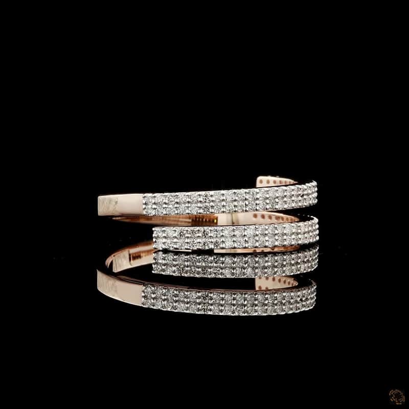 Multi-Coil Pavé Ring 2