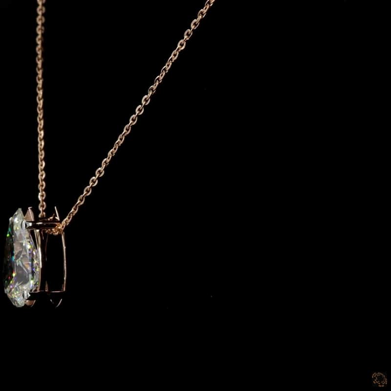 Pear Solitaire Pendant 3