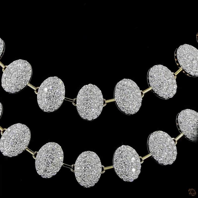 Pavé Oval Cluster Necklace Set 2